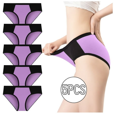 

Tangnade Plus Size Lingerie For Women Fashion Women Solid Color Patchwork Briefs Panties Underwear Knickers Bikini Underpants