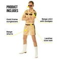 thumbnail image 2 of Morph Lieutenant Uniform Beige Men Costume Halloween Costume For Men Brown Medium, 2 of 4