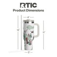 thumbnail image 5 of RTIC 40 oz Ceramic Lined Road Trip Tumbler, Leak-Resistant Straw Lid, Christmas, Holiday, Apres Ski, 5 of 8