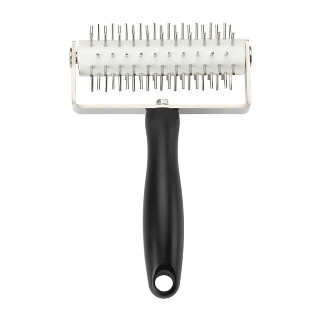 Rodillo para masa de pizza con ruedas de acero inoxidable | Accesorios para pizzas de cocina comercial | Evita burbujas de aire en la masa | Incluye 1 pieza
