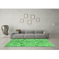 thumbnail image 3 of Ahgly Company Indoor Round Abstract Emerald Green Modern Area Rugs, 5' Round, 3 of 4
