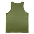 thumbnail image 5 of Yaoyar Mens Quick Dry Sleeveless Tees Solid Color Sleeveless Pullover Crew Neck Fitness Muscle Training Athletic Workout Activewear Sports Casual Gym Outdoor Performance Tank Top,Army Green,S, 5 of 8