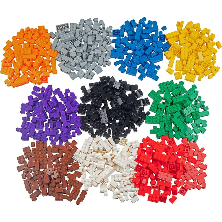 1000 pc Classic Building Bricks More Large Pieces Than Competitors Plus 54 Roof Pieces Tight Fitting and Compatible with All Brands