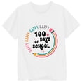 thumbnail image 3 of Ulitacool Girl T Shirt Simple Short Sleeve Tee Cartoon Prints Tops O Neck Tops Girl Summer Clothing 3-4 Years White, 3 of 3