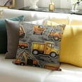 thumbnail image 3 of SHANXI Throw Pillow Covers Home Decor Construction Kids Pillow Cases Decorative 18x18in, 3 of 5