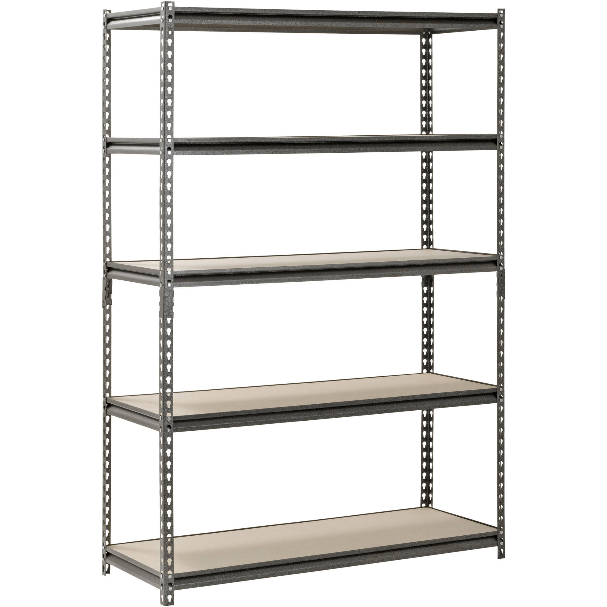 Muscle Rack 48"W x 18"D x 72"H 5-Shelf Steel Freestanding Shelves, Silver - image 1 of 7
