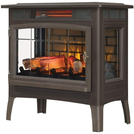 Duraflame 3D 24 W x 23.4 H x 12.9 D Infrared Electric Fireplace Stove - Bronze, DFI-5010-02