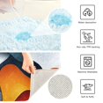 thumbnail image 3 of Yayeee Bath Rug for Bathroom Floor Non Slip Rectangle Fluffy Soft Absorbent Mat, 16"x24", Abstract Wavy, 3 of 7