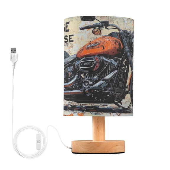 BZSMCE Lamp Modern Vintage Motorcycle Creative Patter Night Light