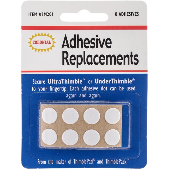 Colonial Underthimble Adhesive Replacements-8/Pkg