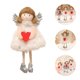 thumbnail image 5 of 1 UNID creativo peluche en forma de corazón patrón de ángel muñeca colgante colgante decoración colgante, 5 of 6