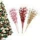 thumbnail image 2 of Decoración de árbol de Navidad, adornos de tallo de bayas con purpurina Artificial, rama de purpurina, suministros para fiestas de boda y vacaciones en casa, 12 Uds., 2 of 4