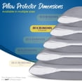 thumbnail image 2 of Protectores de almohada Utopia Bedding, impermeables, estándar, paquete de 4, 2 of 8