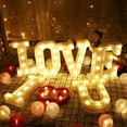 thumbnail image 5 of LED Letter Lights Sign Letters Light Up Letters Sign for Night Light Wedding Birthday Party Battery Powered Christmas Lamp Home Bar, 5 of 8
