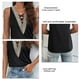 thumbnail image 4 of Camiseta sin mangas con cuello en V profundo y cruzado para mujer, camisa sin mangas holgada con cordones informales, 4 of 8