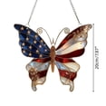 thumbnail image 6 of Butterfly Acrylic Sun Catcher for Window Hanging, 4th Of July Decoration Stained Glass Window Hanging Suncatcher, Patriotic Colorful Butterfly Hanging Ornament for Window Art Wall Decor, 6 of 6