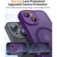 thumbnail image 3 of Magnetic Case for iPhone 16 Pro Max with Full Camera Protection [Compatible with Magsafe] [Translucent Matte] Protective Phone Case, Hot Pink, 3 of 5