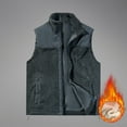 thumbnail image 2 of DDAPJ pyju Men's Outerwear Vests Lightweight Sleeveless Zip Up Jacket Winter Warm Outdoor Golf Vests with Pockets Dark Gray XL, 2 of 9