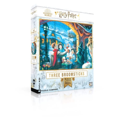 New York Puzzle Company Three Broomsticks 500 Piece Jigsaw Puzzle