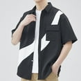 thumbnail image 4 of Wavsuf Mens Shirts Short Sleeve t Shirts Summer Turndown Black Shirts Size 2XL, 4 of 4