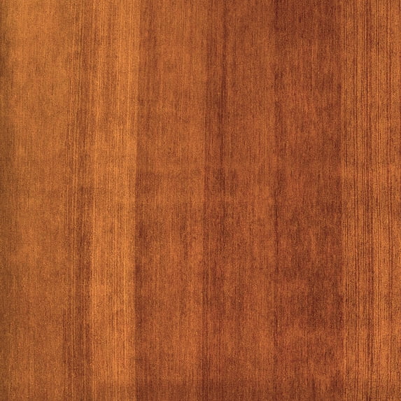 Ahgly Company Indoor Square Abstract Orange Modern Area Rugs, 6' Square