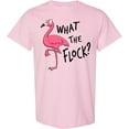 thumbnail image 3 of Inktastic What the Flock? Funny Flamingo T-Shirt, 3 of 5