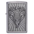 thumbnail image 5 of Zippo Eagle Shield Emblem Design Street Chrome Pocket Lighter, 5 of 7
