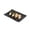 Black/Small, variant on Voga Rectangle Black Melamine Small Plate - Japonais, Faux Slate - 7 3/4" x 5 1/2" - 4 count box