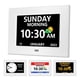 thumbnail image 1 of Reloj digital MRCHYDZ de 7 pulgadas con 12 alarmas de día y fecha, color blanco, 1 of 8
