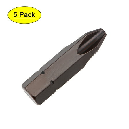 Uxcell 5/16" Hex Shank 1.26" Length #3 Magnetic Phillips Screwdriver Bit S2 Steel 5 Pack