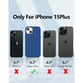thumbnail image 6 of iPhone 15 Plus Case,Liquid Silicone Slim Shockproof Protective iPhone 15 Plus 6.7 inch Phone Case [Microfiber Lining] (Navy Blue)…, 6 of 6