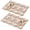 Pioneer Flower Floral, variant on Placemat, Pioneer Flower Floral Print Pattern Place Mats Table Mat Set Of 2, PVC Washable Placemats for Party Kitchen Dining Decoration, 18x12 Inch, Fade Resistant