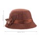 thumbnail image 2 of BESTYASH Sombrero Femenino De Lino Café Transpirable Con Ancha Para Uso En Vacaciones Y Viajes, 2 of 6
