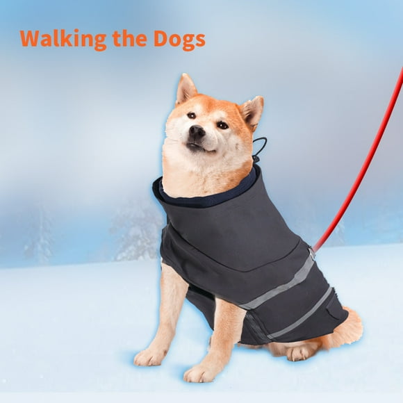 SNOW DEER Heated Dog Warm Coat - Winter Jacket with Power Bank, Outdoor Apparel Vest Indoor Warm Clothes Coat Heated Dog Clothes