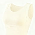 thumbnail image 3 of Camiseta de tirantes de cuello redondo para niña, ropa interior de color liso para estudiantes de desarrollo, con terciopelo y acolchado en el pecho, camiseta de tirantes de cuello redondo para niña,, 3 of 8