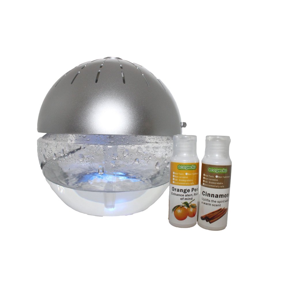 EcoGecko Earth Globe Glowing Water Air Washer and Revitalizer, Large
