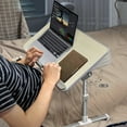 thumbnail image 2 of 20.5 x 11.8 inch Foldable Lap Desk, Height & Angle Adjustable Ergonomic Laptop Table with Non-Slip Surface, Portable Sofa Breakfast Tray Bed Table for 17" Laptop, 2 of 10