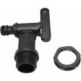 thumbnail image 1 of 1000l plastic tank tap, IBC water storage box adapter, garden hose tap adapter, for rainwater collector, fuel tank (plastic), 1 of 5