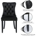 ODUSEDAILY Black Velvet Dining Chairs Set of 6, Kitchen & Dining Room