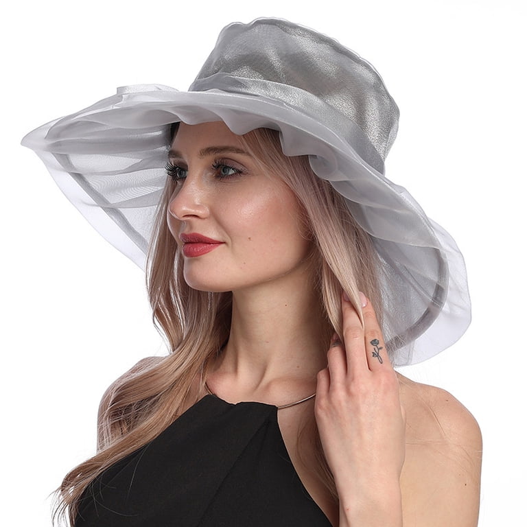9764 4 Pcs Fascinator Hat For Women Tea Party Cocktail Veil Girls Mini Tea Party Hats 2024 Small Fascinators Church Hat for  main image 3
