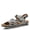 GREY MULTI, variant on L`Artiste Joelina Dazi Ankle Strap Hand Painted Leather Floral Sandals