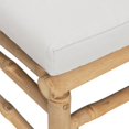thumbnail image 5 of vidaXL 9 Piece Garden Lounge Set with Light Grey Cushions Bamboo, 5 of 5