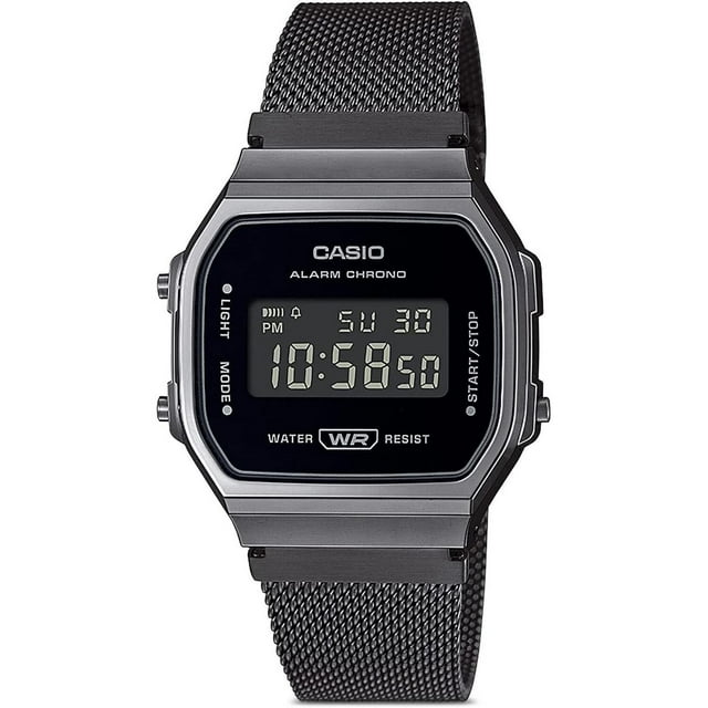 Reloj CASIO A168WEMB-1BVT Vintage Mesh Band-Negro