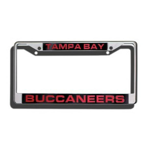 Tampa Bay Buccaneers Laser Cut Chrome License Plate Frame