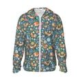 thumbnail image 2 of Uemuo Foxes and Birds in Forest Pattern Women's Full Zip UPF 50+ Sun Protection Hoodie Jacket Long Sleeve Sun Shirt Hiking Outdoor Performance with Pockets-, 2 of 9