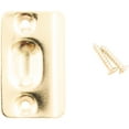 thumbnail image 2 of Ball Catch Strike Plate, 2-1/4" x 1-3/8", Satin Nickel by Stone Harbor Hardware, 2 of 8