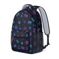 thumbnail image 2 of Game Controller Black Pattern Backpack for School, Cute School Bag with Adjustable Shoulder Straps and Padded Back, 15.3"x11"x6.7", 2 of 5