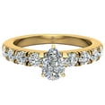 thumbnail image 5 of Diamond Engagement Rings For Women GIA Certified Pear Cut Solitaire Diamond Ring 18K Gold 1.10 Carat (F,VS), 5 of 6