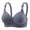 Gray, variant on Women Padded Sports Bra Tank Bras for Women No Underwire Front Closure Zipper Women Push up Bra Sport Bra Padded Bras for Women Under 2