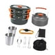 thumbnail image 4 of Set de utensilios de cocina portátiles para excursiones al aire libre, sartén plegable con revestimiento especial, 4 of 9